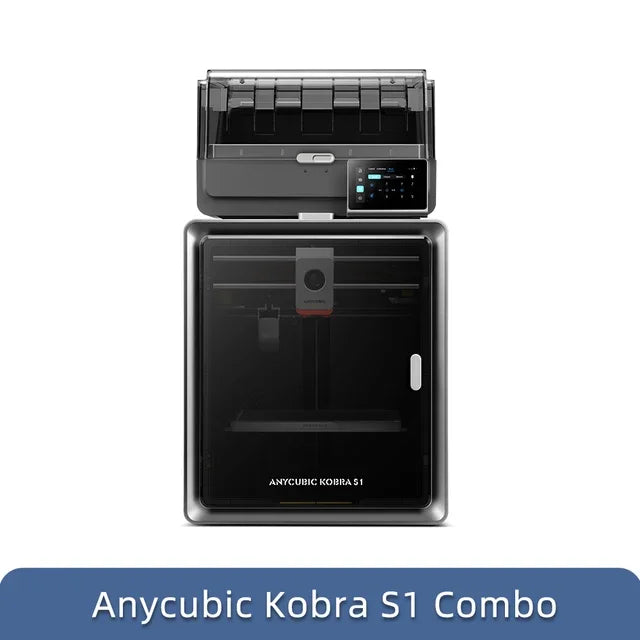 Anycubic Kobra S1 Combo 3D Printer Multi-Color Printer High Speed Max 600mm/s High Precision Ultra-Quiet Printing 250x250x250mm