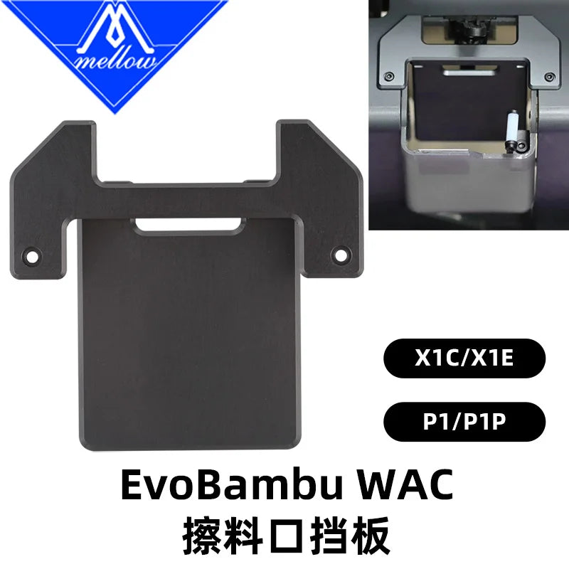 Mellow EvoBambu WAC Metal Wiper For Upgrade Bambu Lab X1/P1 Series DIY 3D Printer Accessories Parts CNC