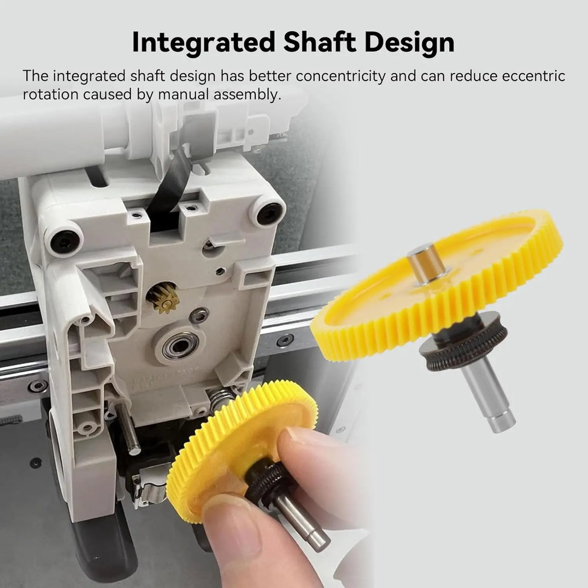 Bambu Lab A1/A1 mini Hardened Steel Extruder Gear Assembly Drive Gear Replacement Part Suitable for PLA, TPU, PETG, ABS Filament