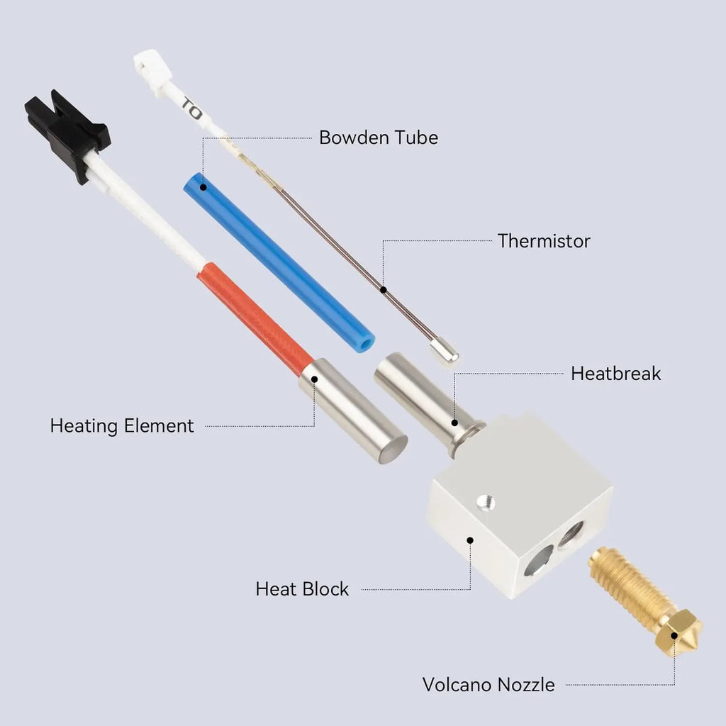 2PCS Original Kobra 2 Hotend, Extruder Hot End Replacement for Kobra 2,Kobra 2 Plus,Kobra 2 Max,Kobra 2 Pro,Kobra 2 Neo