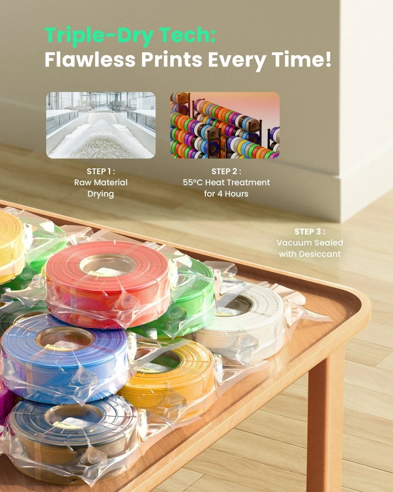PLA Filament 1.75mm, 1kg Refill for Reusable Spools (2.2lbs), Premium Quality 3D Printing Filament for Bambu Lab 3D Printers, Bl