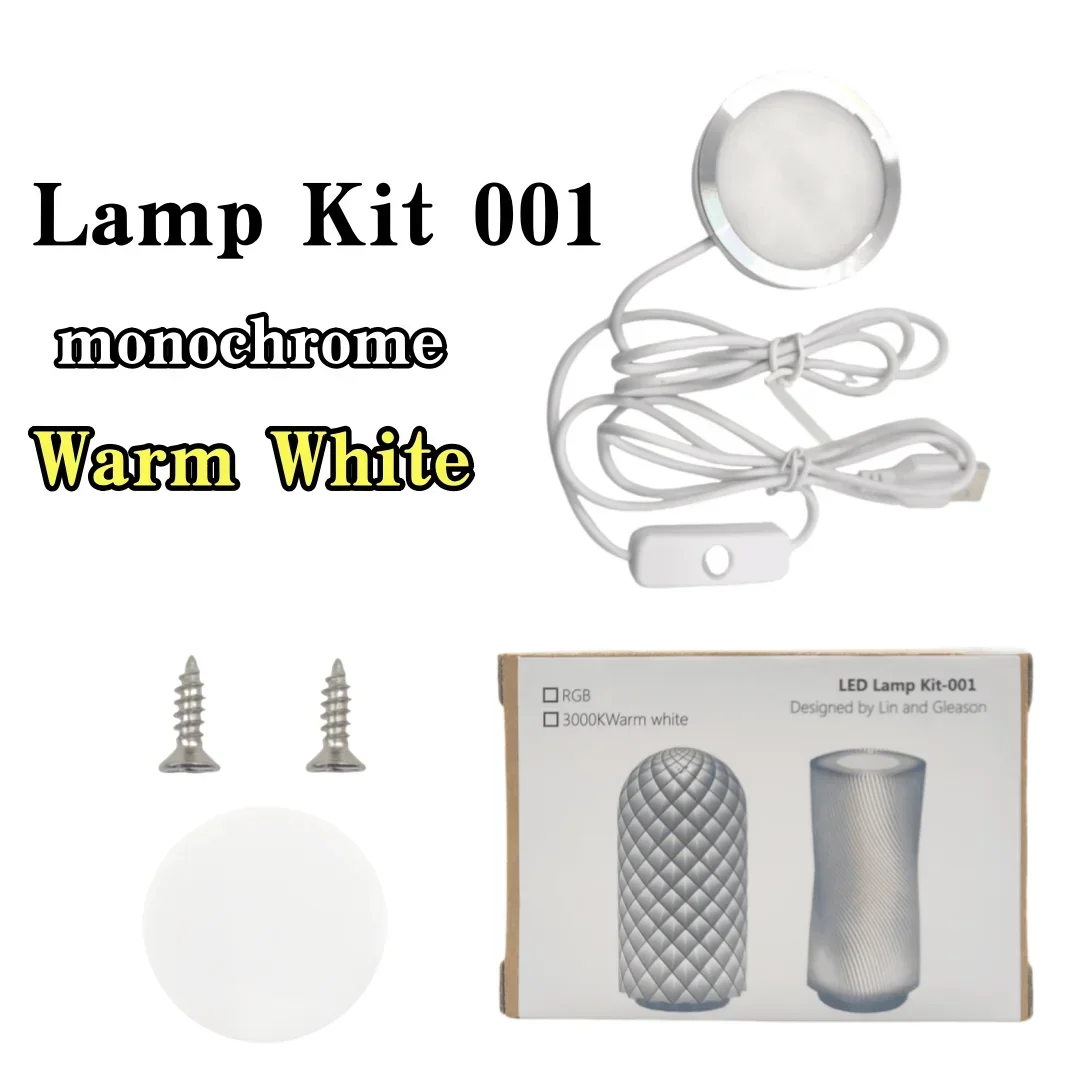 Bambu Lab LED Lamp Kit 001 DIY Hardware Bamboo Light Parts Warm/Multi-Color without Shell for Creative DIY Projects