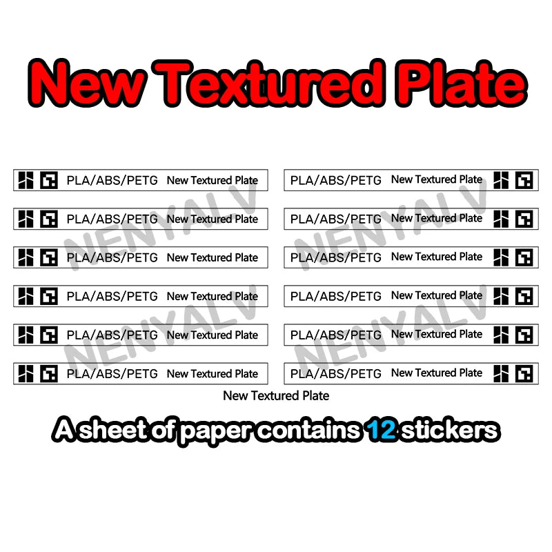 Bambu Lab Build Plate QR Code Replacement QR Code Sticker for Bambu Lab X1C Third Party Build Plates
