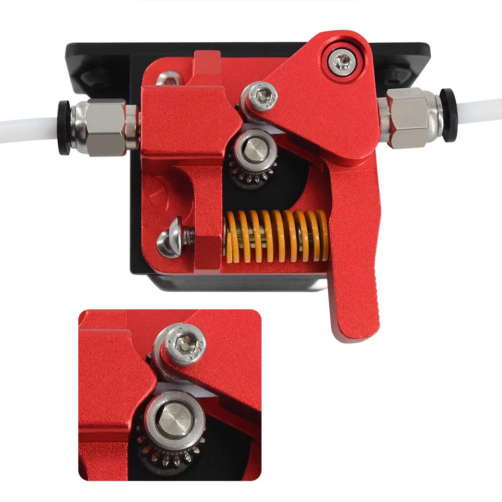 Dual Drive Extruder All Metal Double Gear Extruder Right Upgrade Kit for CR-10/ CR-10S Pro/Ender 3/Anet A8 Anycubic Mega