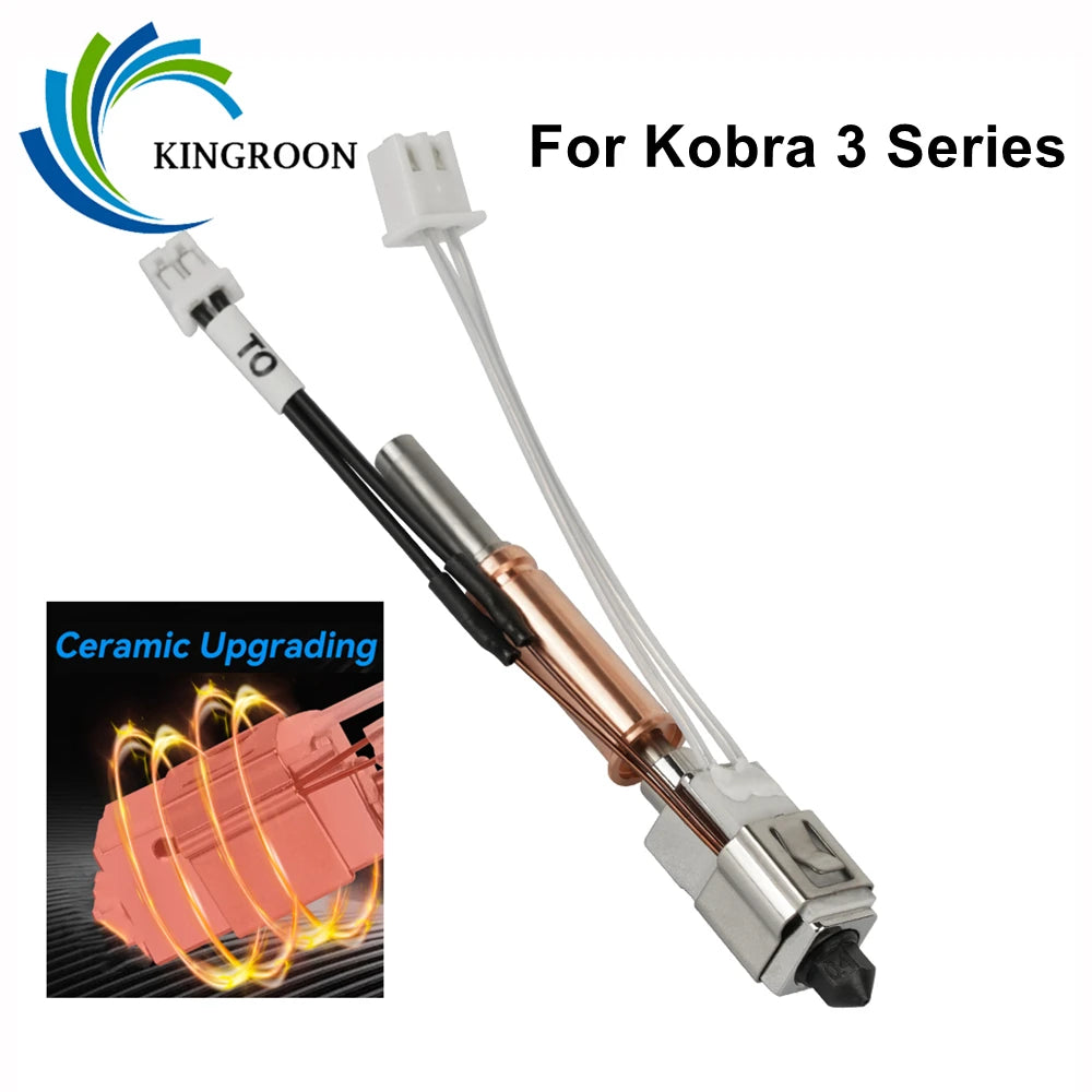 Upgrade Hotend For Anycubic Kobra 3 Ceramic Heating Plate Kit 24V 60W Quick Print Heat For Anycubic Kobra3 Combo Parts Accessory