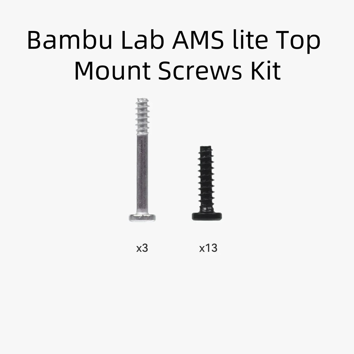 Bambu Lab Screws Kit - X1 Series/P1 Series/A1 Series and AMS lite Top Mount Screws Kit High Quality Brand Original Screws