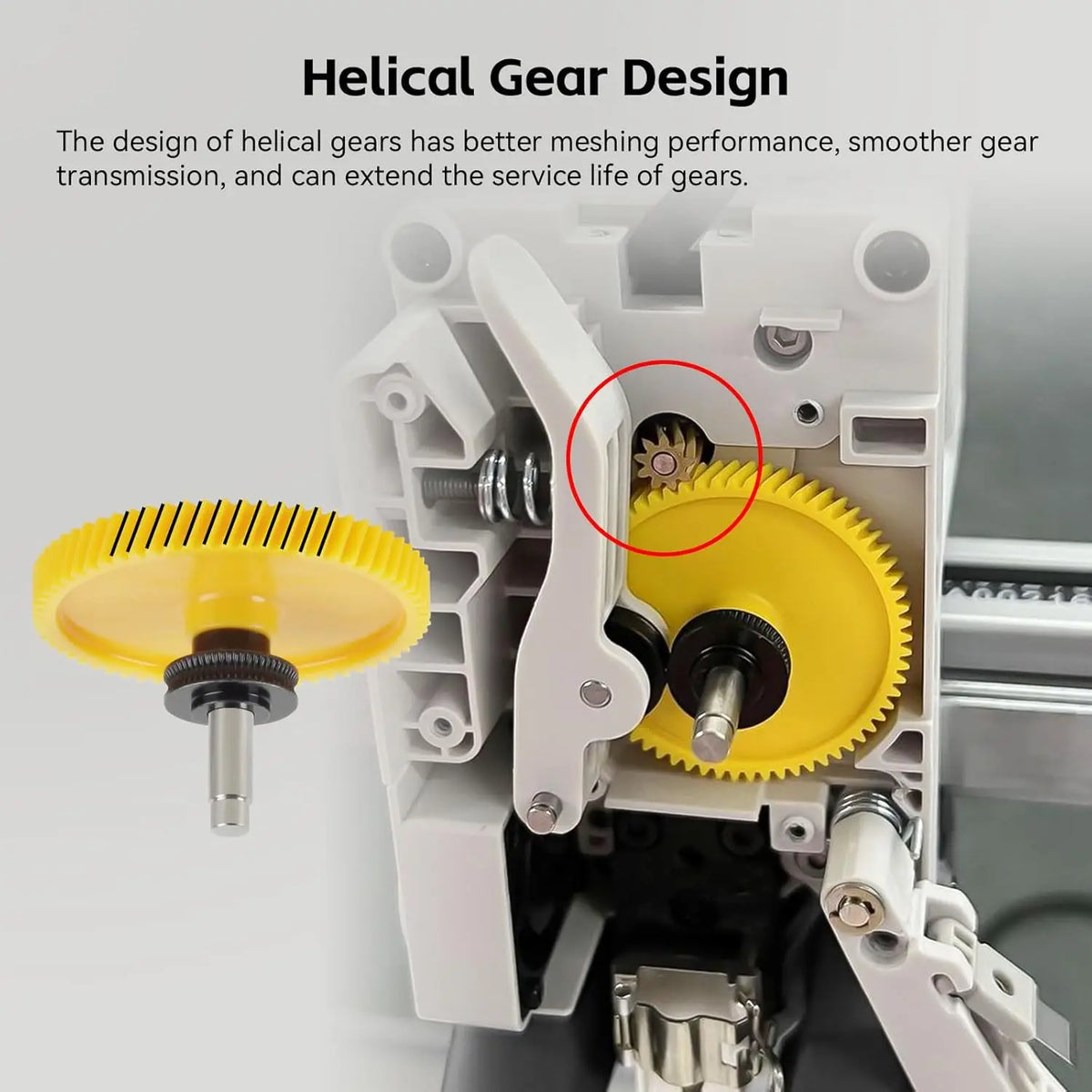 Bambu Lab A1/A1 mini Hardened Steel Extruder Gear Assembly Drive Gear Replacement Part Suitable for PLA, TPU, PETG, ABS Filament