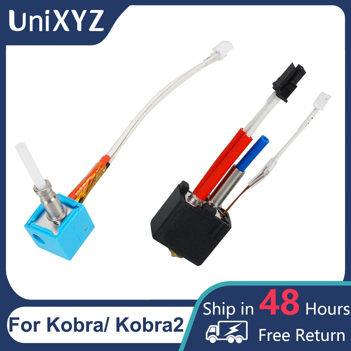Kobra2 Hotend with Throat Nozzle Thermistor Heat Block Heating Rod Hot End for Anycubic Kobra 2 Plus Max Neo Pro 3D Printer Kits