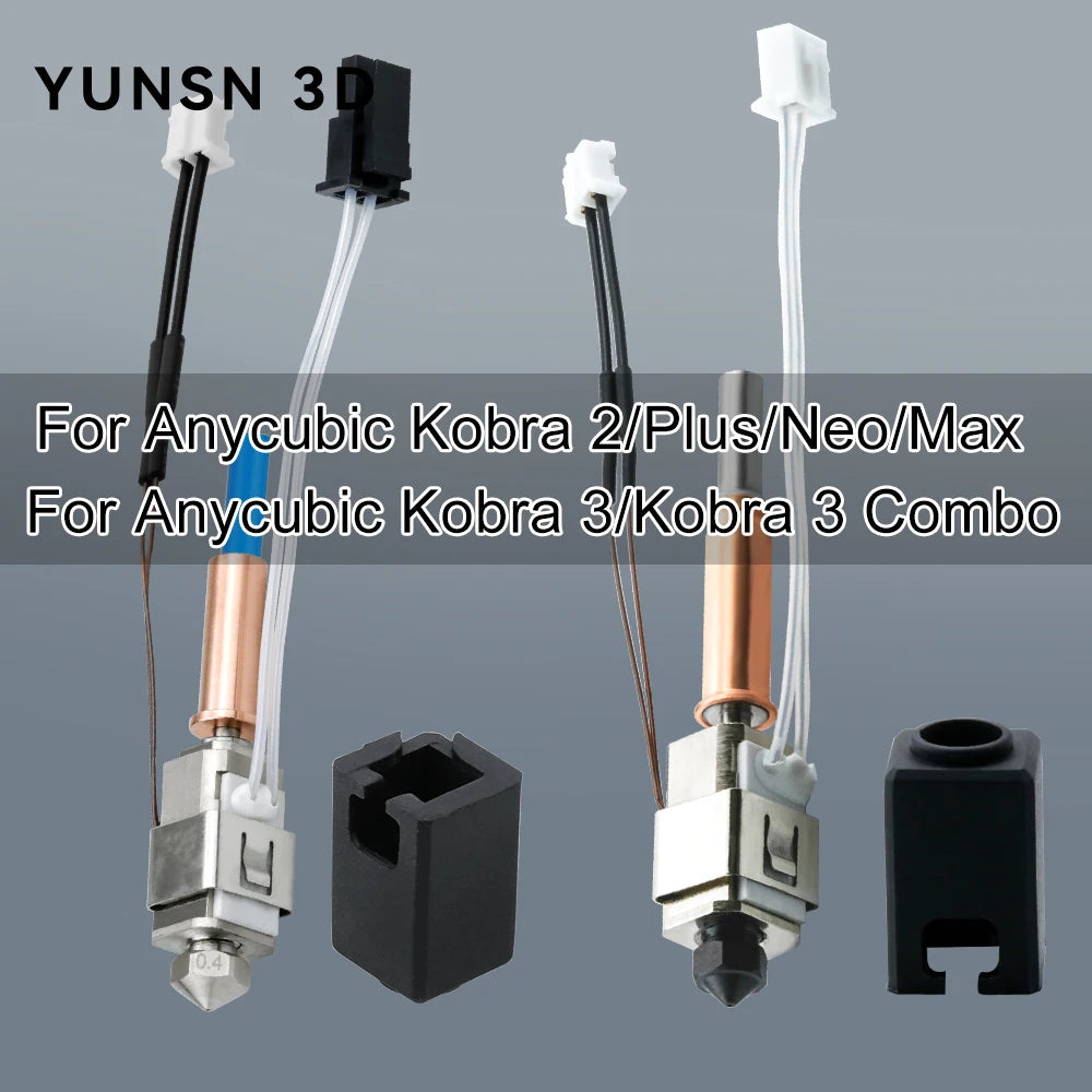 For Anycubic Kobra 2/Kobra 3 Hotend Anycubic Kobra 2 Max Hotend Upgrade High Speed 24V 60w Ceramic Heater Thermistor Kobra 2 Pro