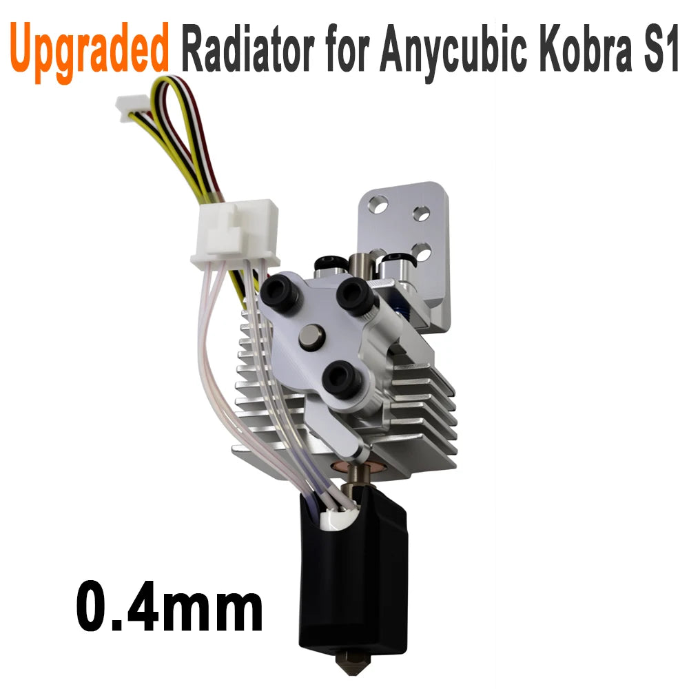Quick Release Hotend Radiator Kit Anycubic Kobra S1/S1C/Combo, 0.2-0.8mm Interchangeable Hot End 3D Printer Extruder Parts