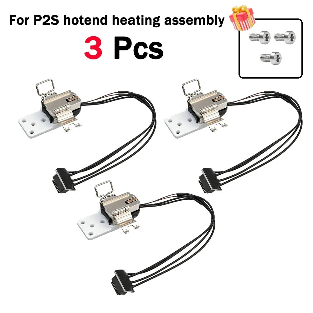Bambu Lab P2S Upgraded Heating Assembly High-Temperature Resistant Hotend Accessory for 3D Printer Bambulab
