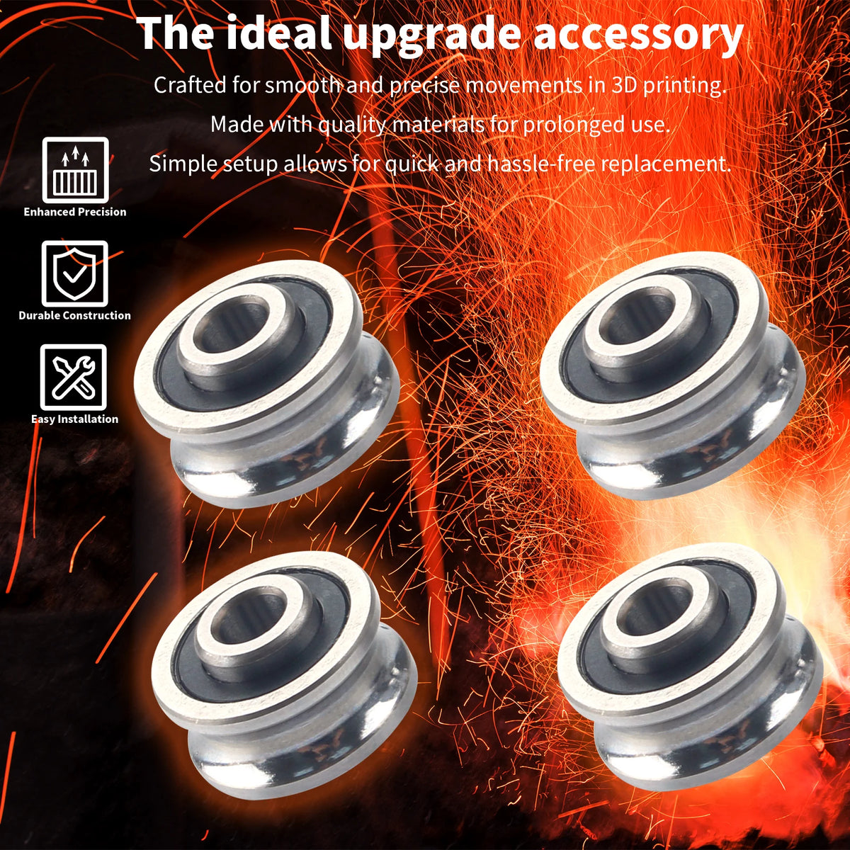 Toaiot 4/5pcs Exturder Pulley For ANYCUBIC Kobra 2 Pro / Kobra 2 Plus / Kobra 2 Max / Kobra 3 SG15 Pulley - 3D Printers
