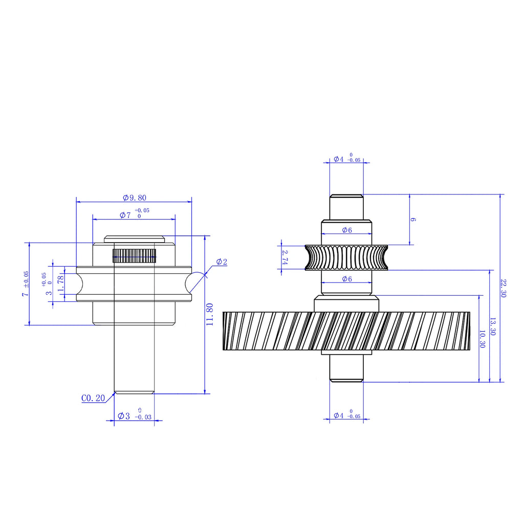 For Anycubic Kobra 3 Max Extruder Gear Upgrade Hardened Steel Helical Gears High Strength Wear Resistant 3D Printer Accessories