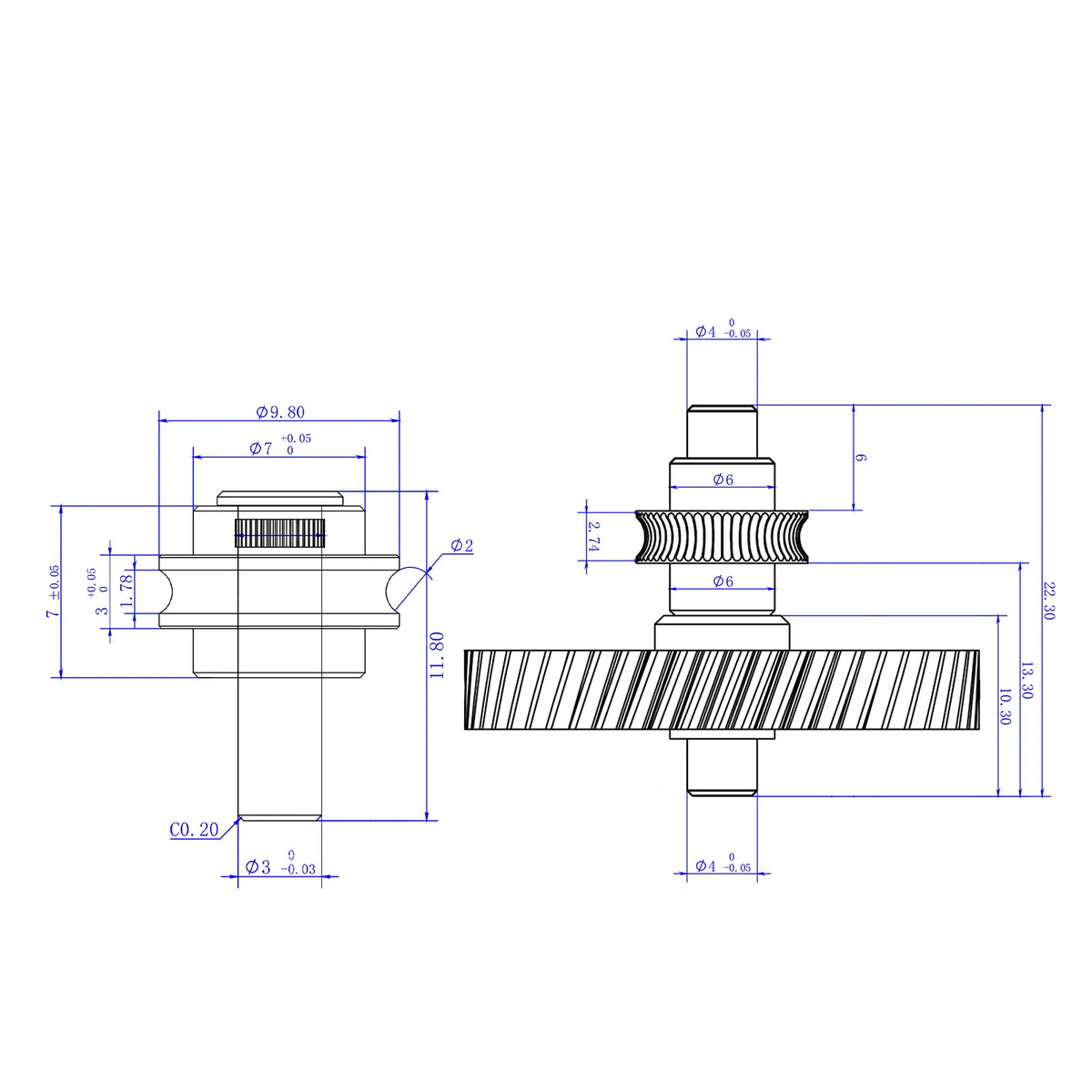 For Anycubic Kobra 3 Max Extruder Gear Upgrade Hardened Steel Helical Gears High Strength Wear Resistant 3D Printer Accessories