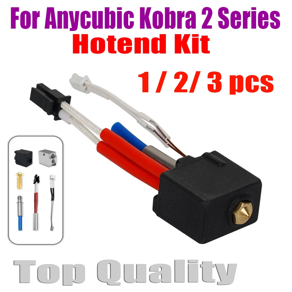 For Anycubic Kobra 2 Hotend Kit Thermistor Heater Cartridge Print Hot end For Kobra2/ Kobra 2 Plus/ Kobra 2 Pro/ Kobra 2 Neo