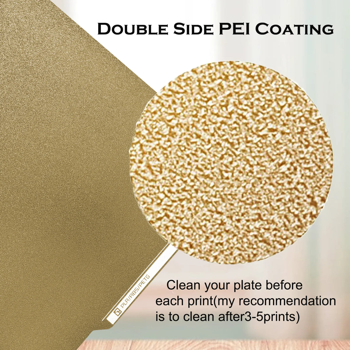 PEI Build Plate PEI Bed For Bambu Lab X1/P1P/P1S Texture Double Sided PEI Spring Steel Sheet For Bamboo Lab  A1/X1C