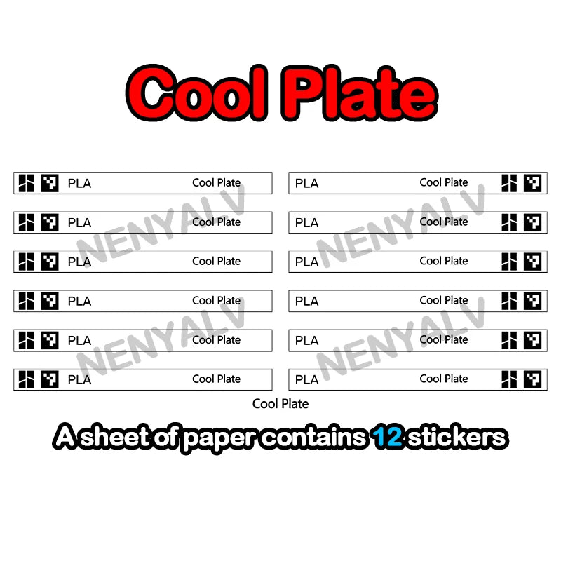 Bambu Lab Build Plate QR Code Replacement QR Code Sticker for Bambu Lab X1C Third Party Build Plates