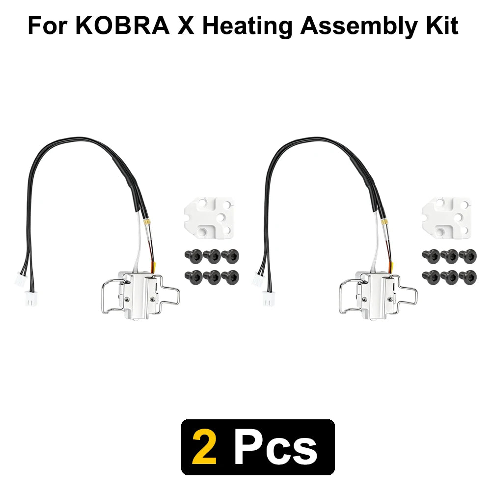 Hotend Heating Assembly For Kobra X New upgrade Hotend Heating Assembly High Quality Ceramic Heater Thermistor KX 3D printer