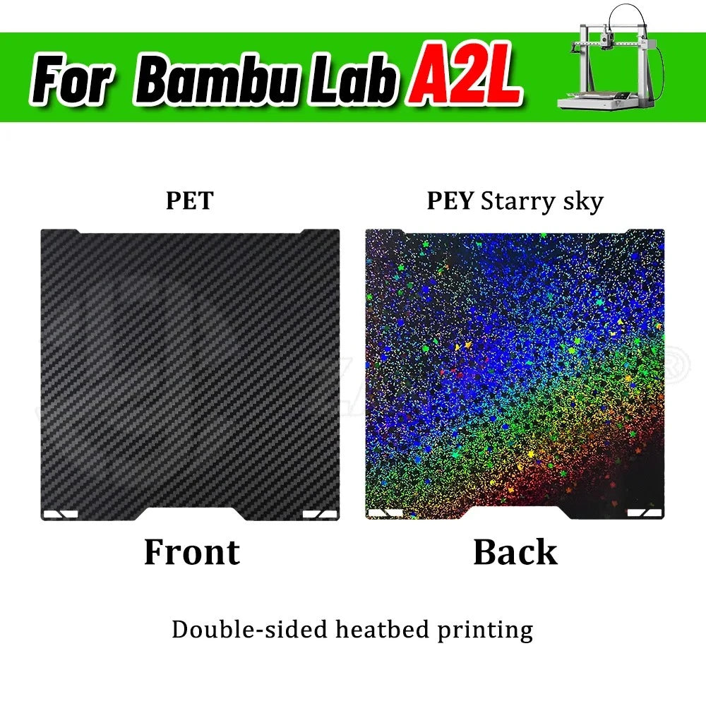 Bambu Lab H2C A2L 335*325mm Build Plate Dual Surface Smooth Textured Printing Bed Plate 3D Printer Replacement Accessories