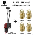 Complete Hotend Assembly Hotend For Bambu Lab X1 X1C P1P P1S with Fan Upgrade 2.0 with Nozzle Complete Bamboo Lab X1 Carbon