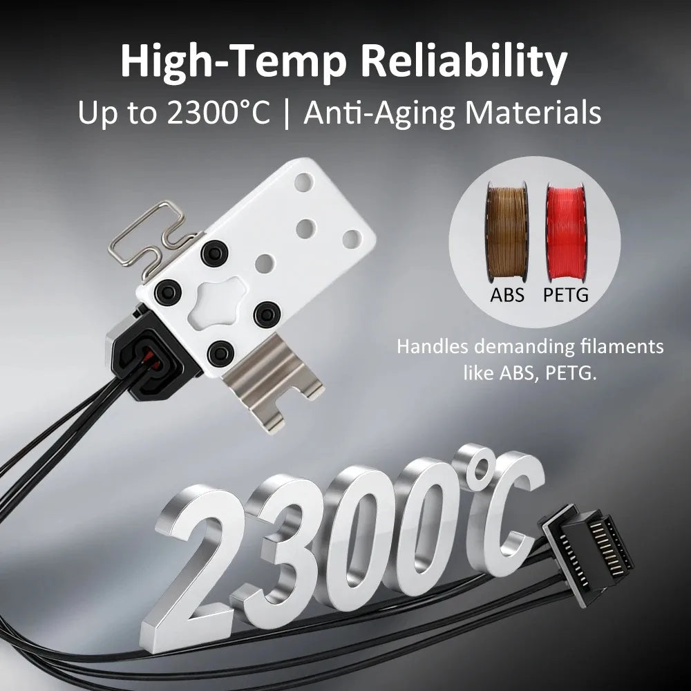 Bambu Lab P2S Upgraded Heating Assembly High-Temperature Resistant Hotend Accessory for 3D Printer Bambulab