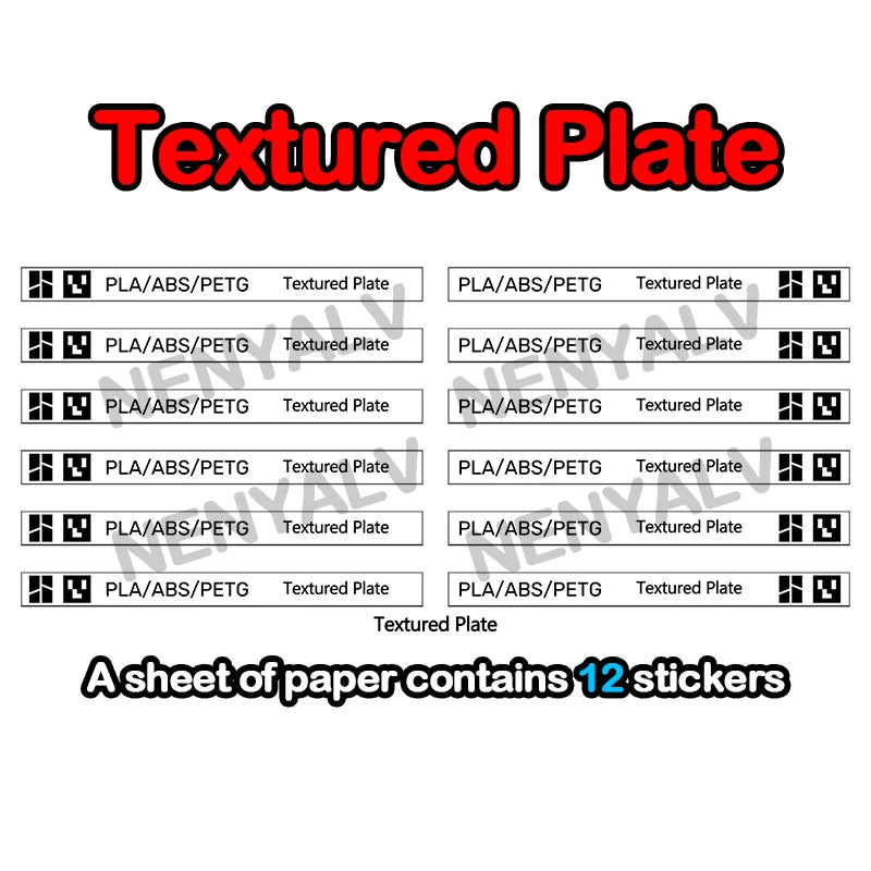 Bambu Lab Build Plate QR Code Replacement QR Code Sticker for Bambu Lab X1C Third Party Build Plates