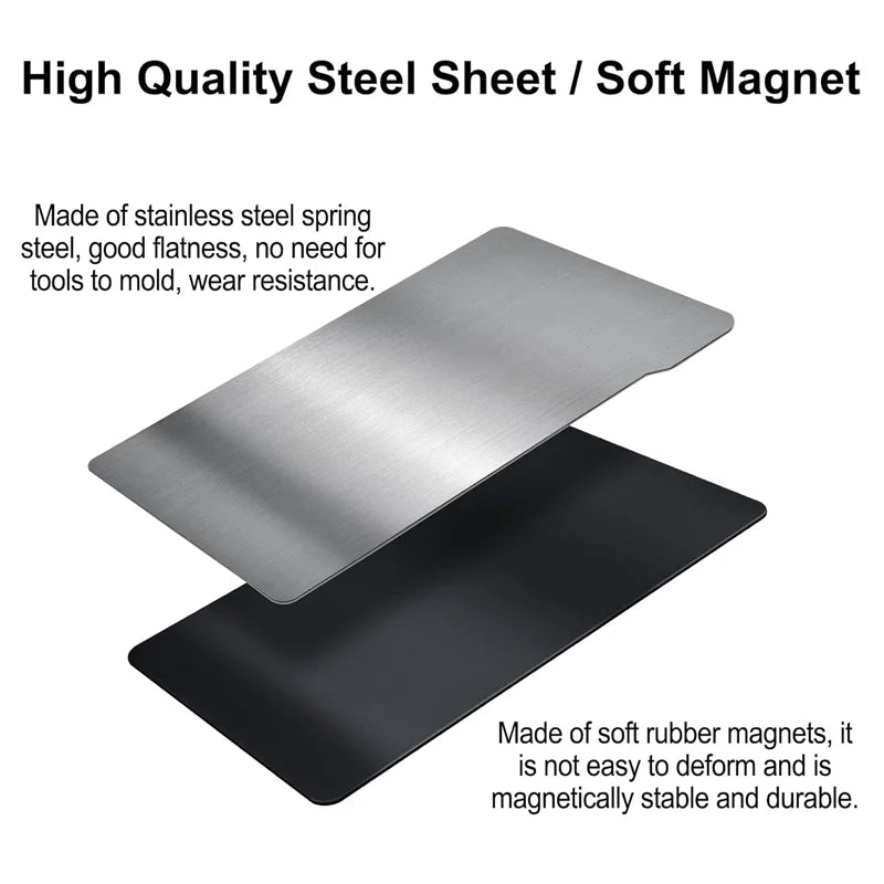 Anycubic Photon P1 Resin Build Plate 223x126mm Strong Adesion Spring Steel Sheet + Magnetic Base Resin 3d Printer Parts