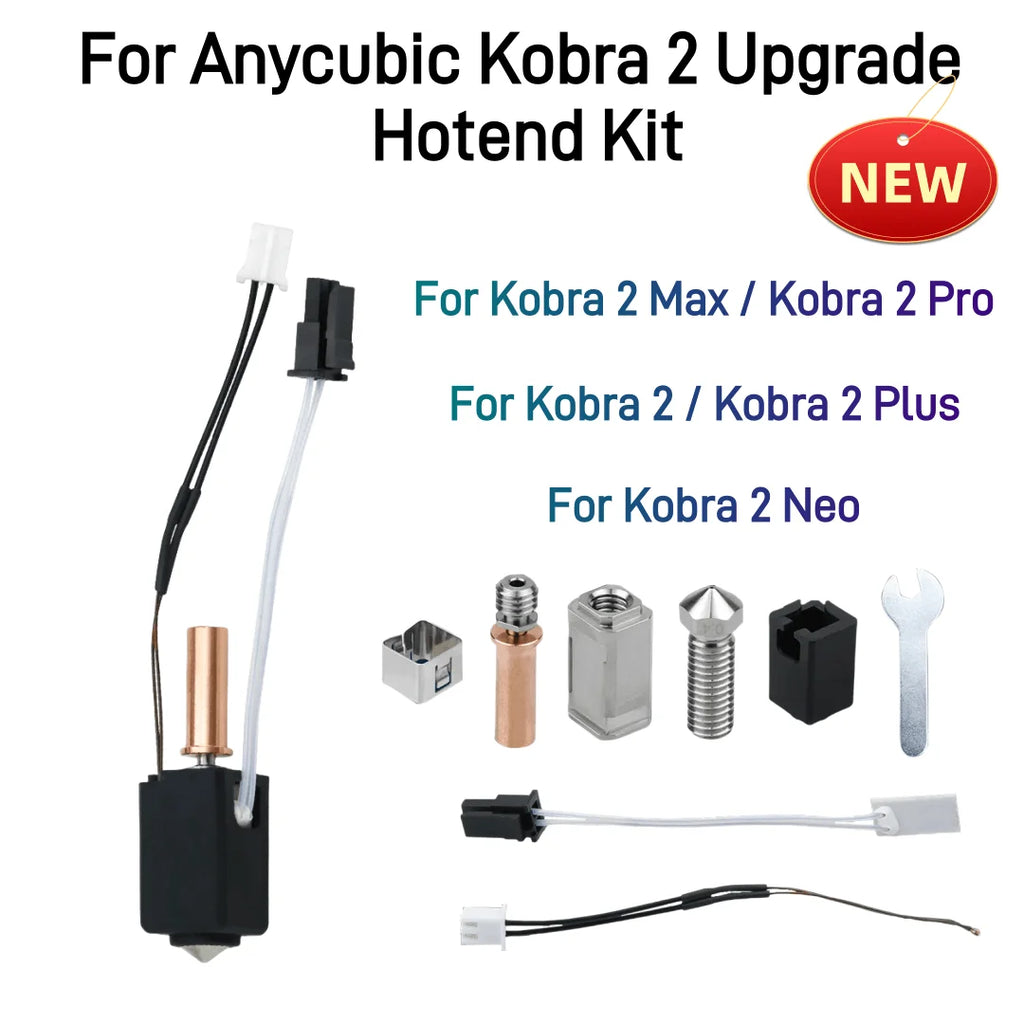 For Anycubic Kobra 2 Hotend Anycubic Kobra 2 Max Hotend Upgrade High Speed 24V 60w Ceramic Heater Thermistor Kobra 2 Pro