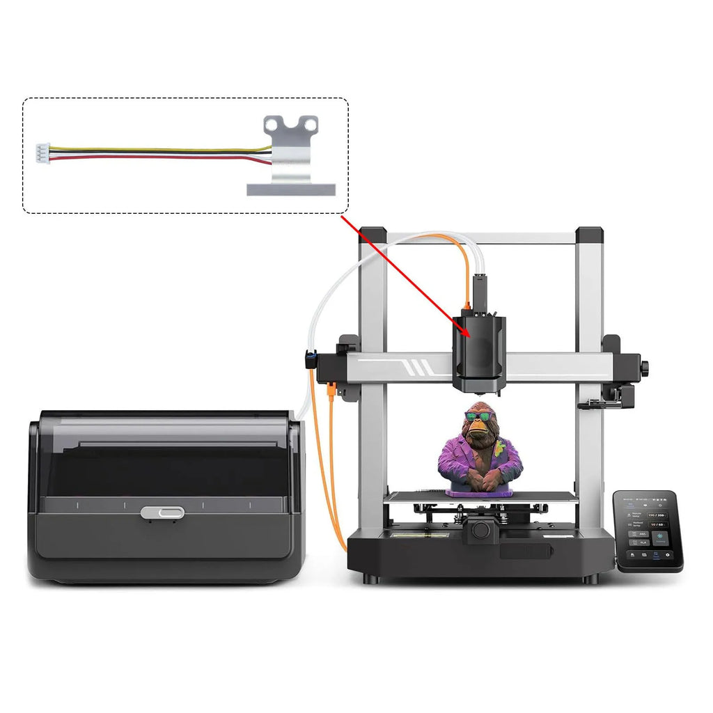 3D Printer Strain Gage Fit for Anycubic Kobra 3 Combo Hotend Mounting Block Sensor Replacement Extruder Accessories