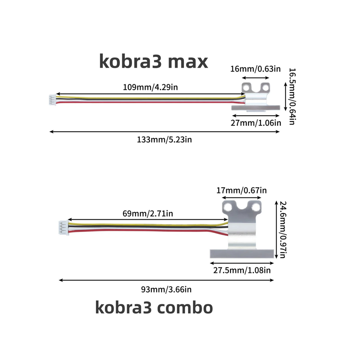 3D Printer Accessories: Strain Gauges for Extruder Sensors, Compatible with Anycubic Kobra 3 combo/Kobra 3 Max